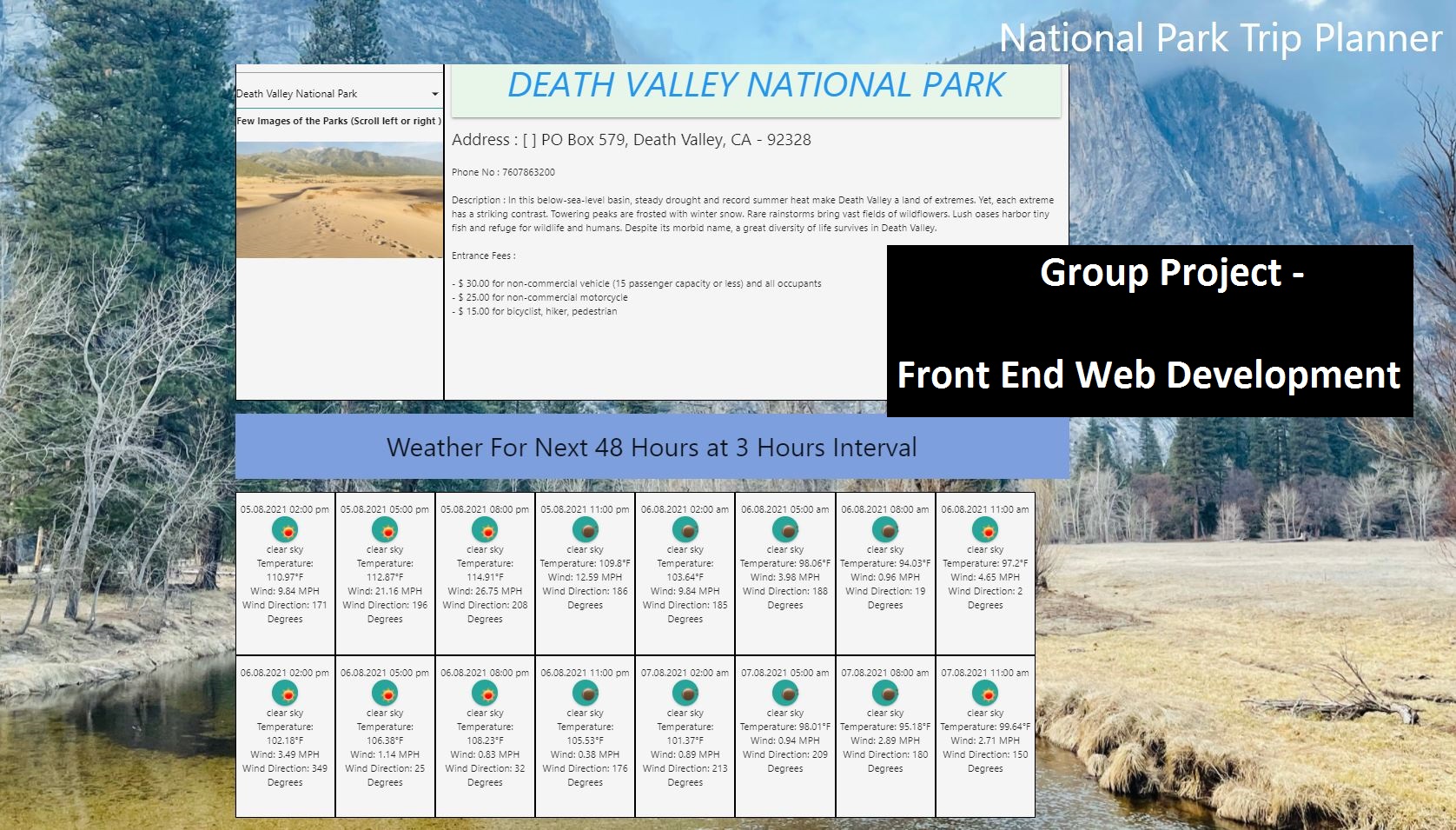 National-Park-Trip-Planner Group-Project-1