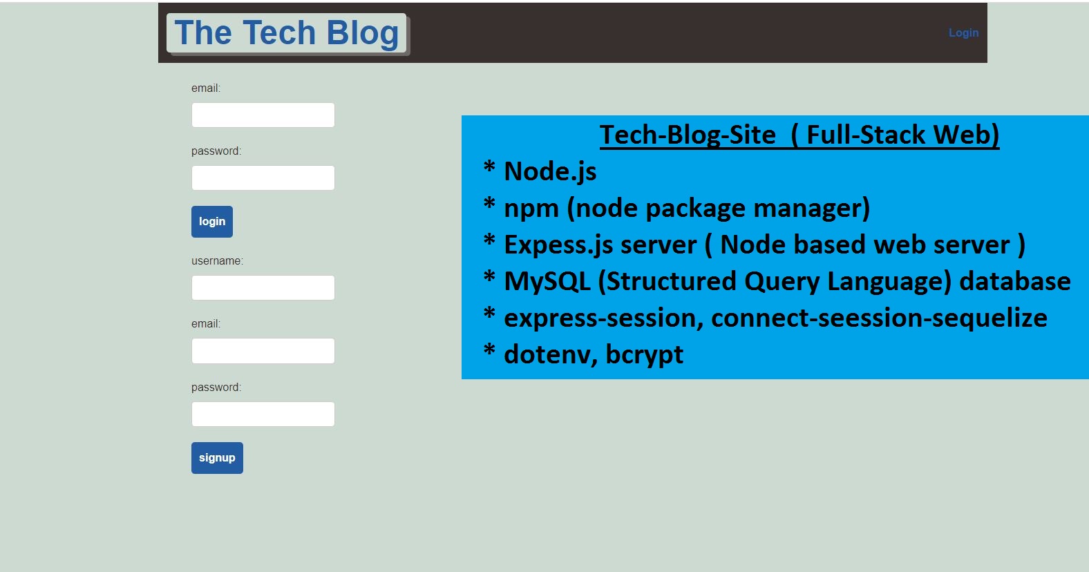 tech-blog-site Project-23