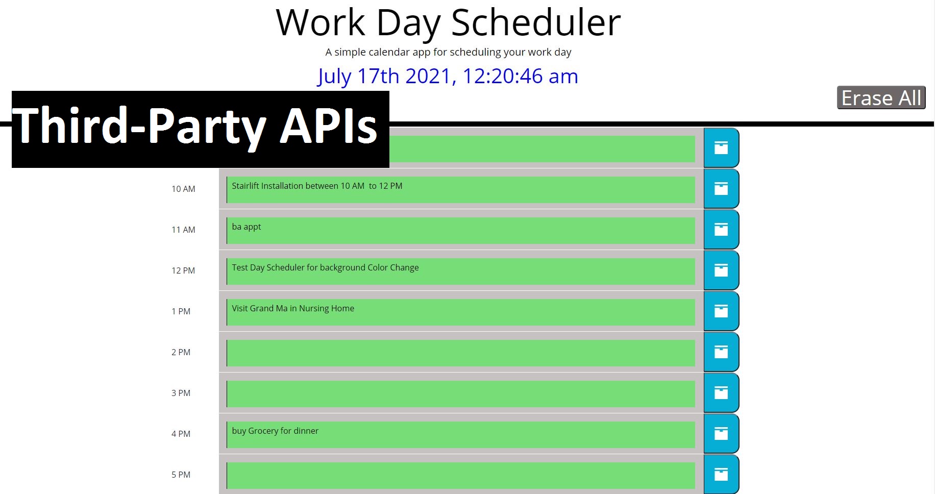 work-day-scheduler Project-9